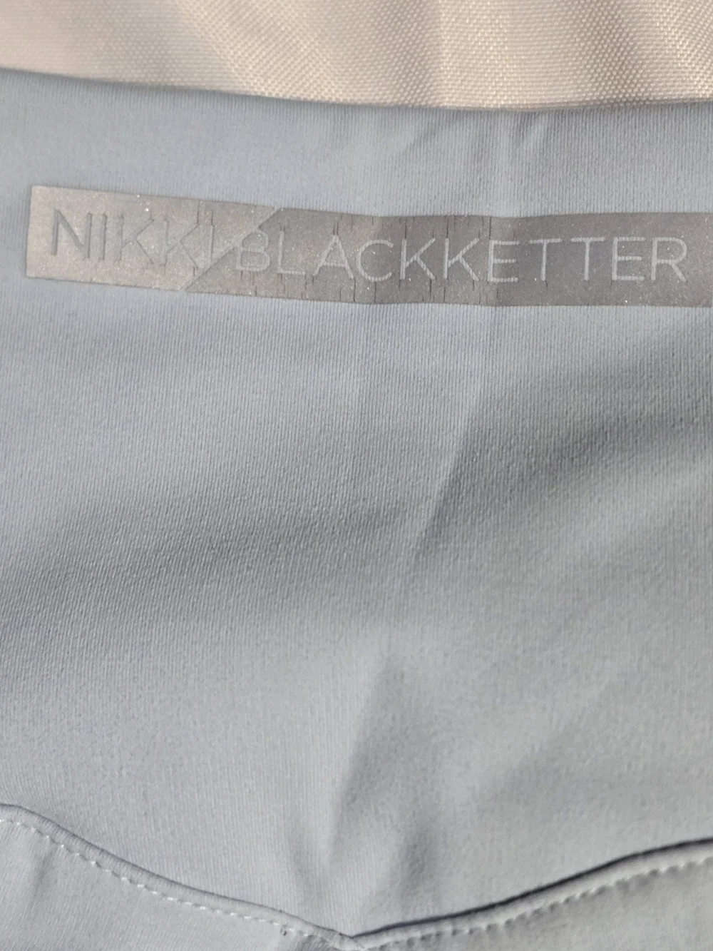 Gymshark x Nikki Blackketter Leggings Blue White Colorblock Size Small